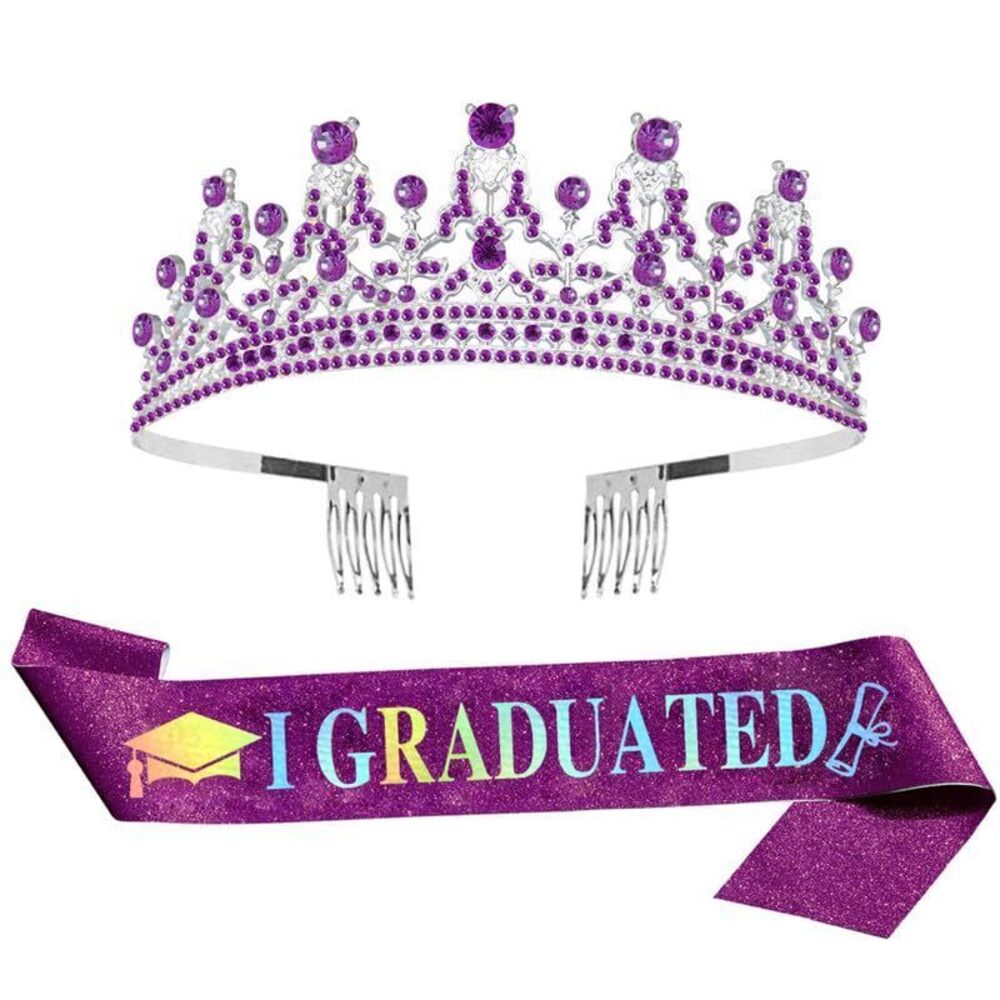 3643 Graduation Sash and Crown Kit for Girl Graduation Party Decorations &